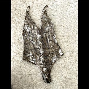 Snakeskin bodysuit